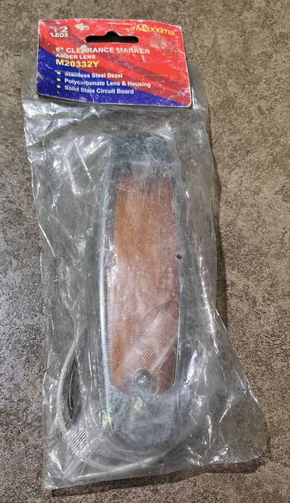 MAXXIMA 6” CLEARANCE MARKER LIGHT M20332Y *READY TO SHIP*