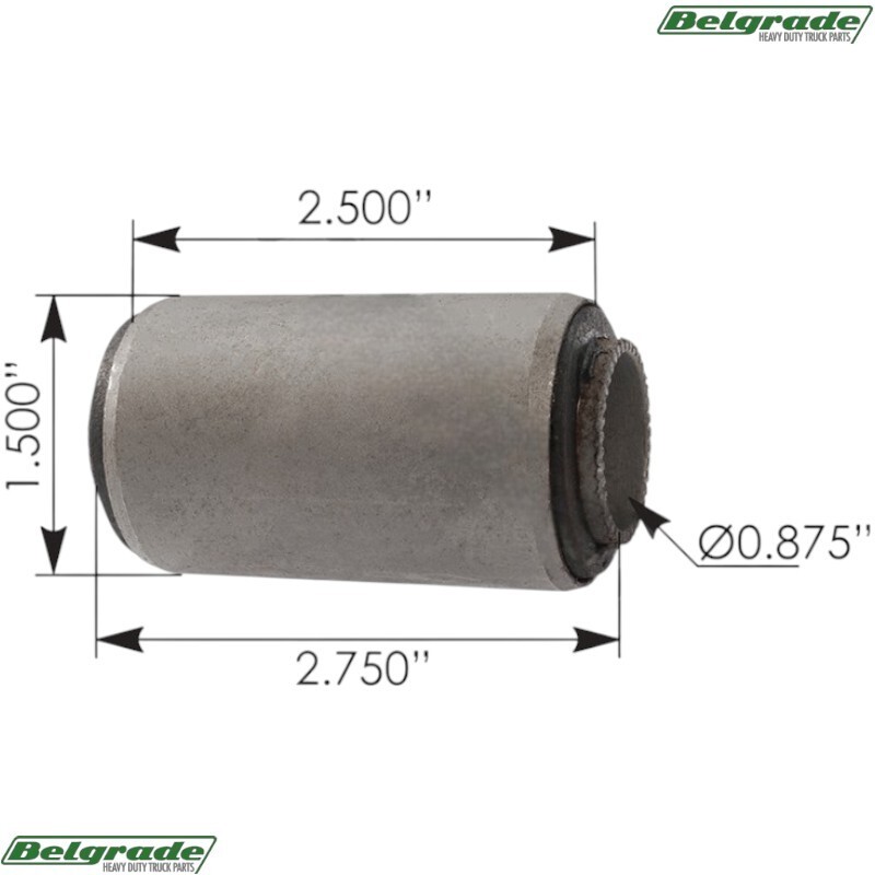 MR198 Silent Block Jeep J0944874 – 1-1/2in X 2-1/2in X 2-3/4in X 7/8in