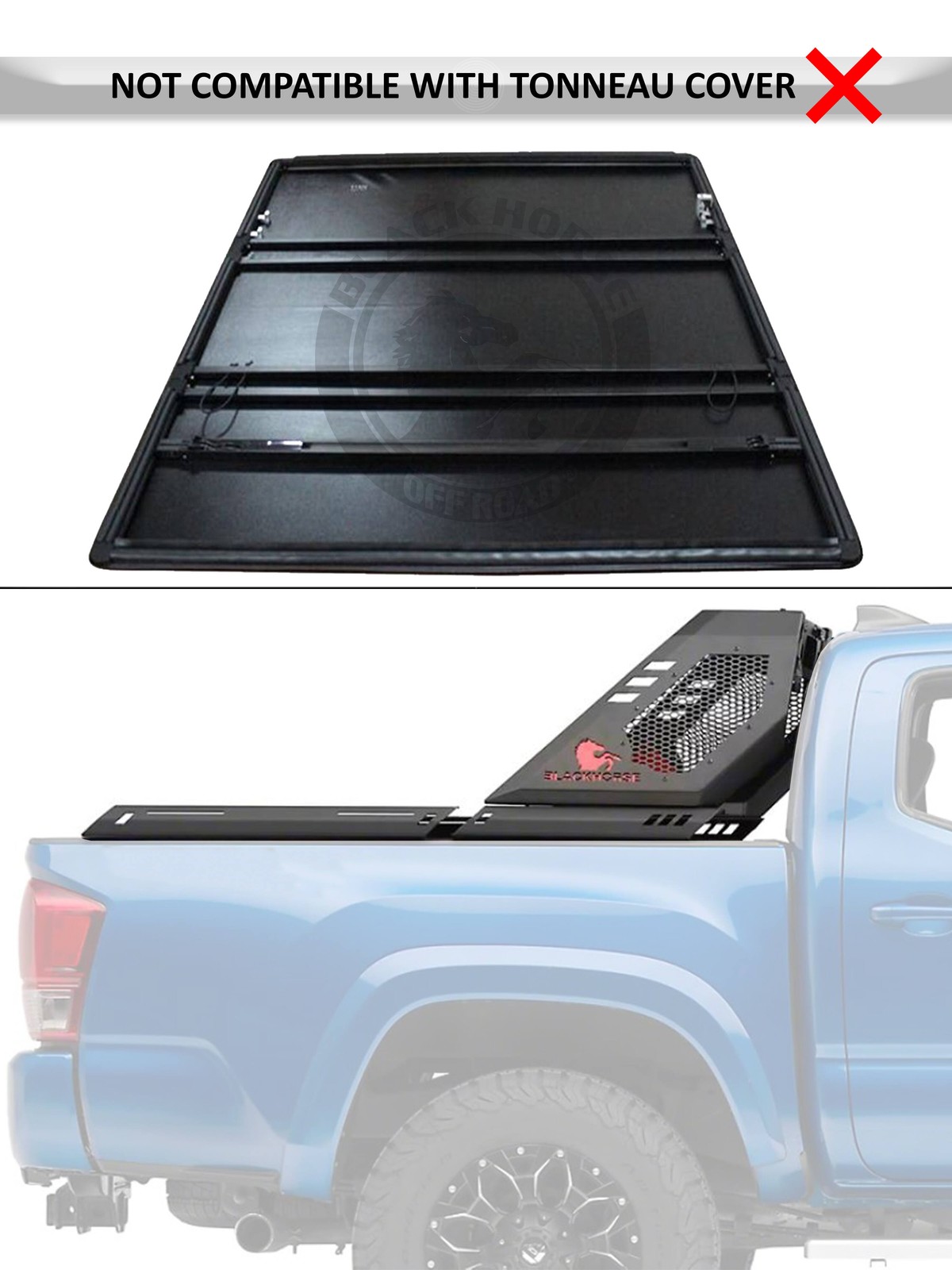 Black Horse Off Road Black Horse Vigor Roll Bar With Led Cube Light