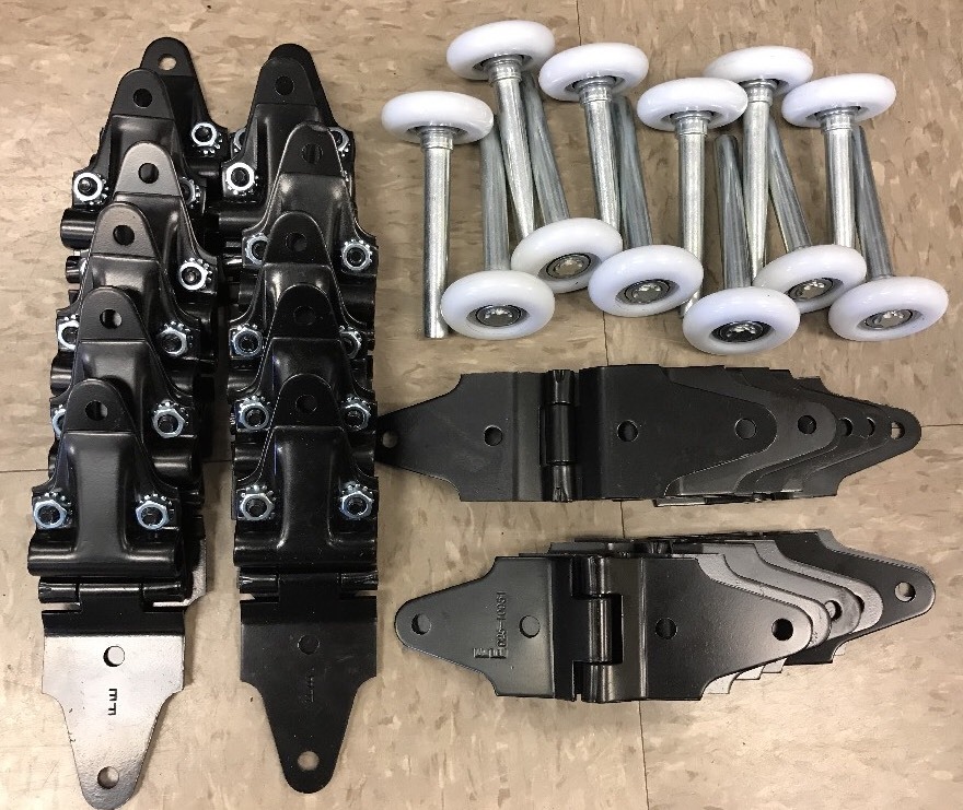 36 pack – Whiting Overhead Door Repair Kit – End Center Hinges 2″ Rollers Todco