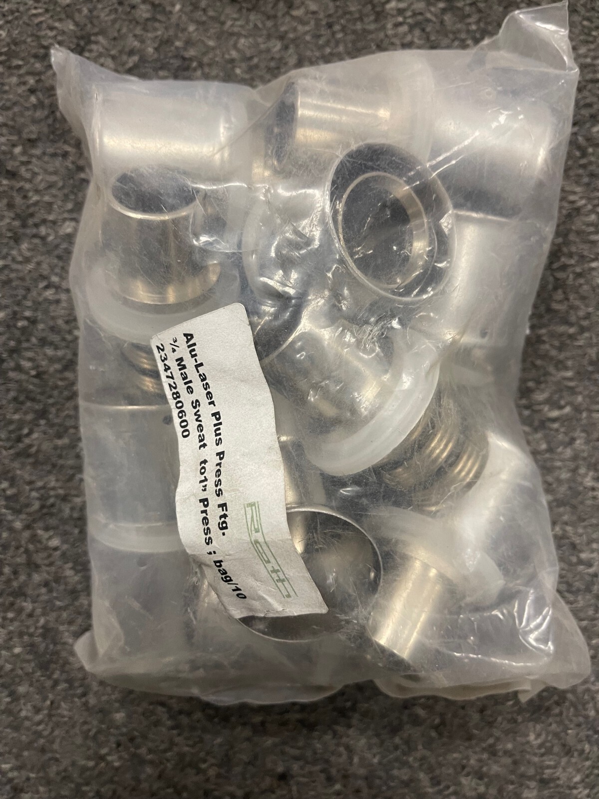 Bag of 10 pieces Roth 2347280600 1” Press x 3/4” Male Sweat ADAPTER