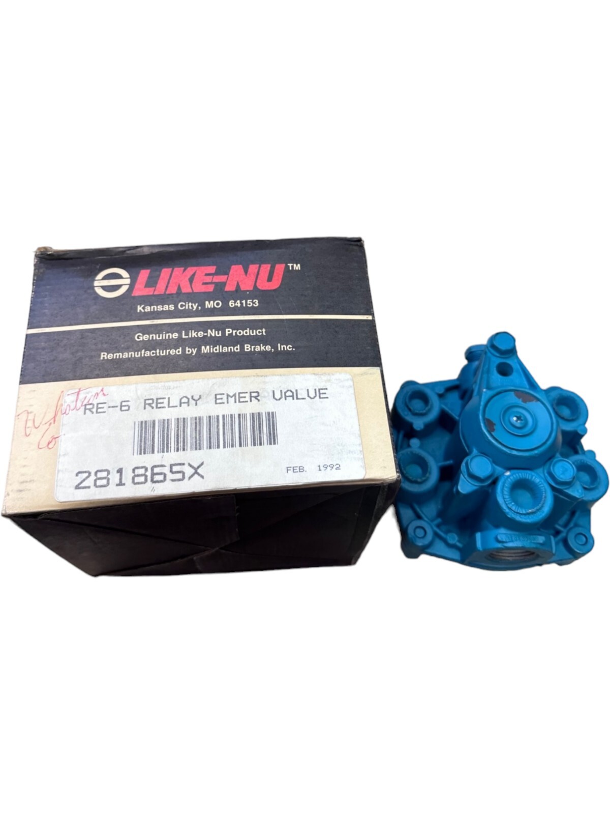 Like-Nu 281865X, RE-6 Relay Emergency Valve **SALE**