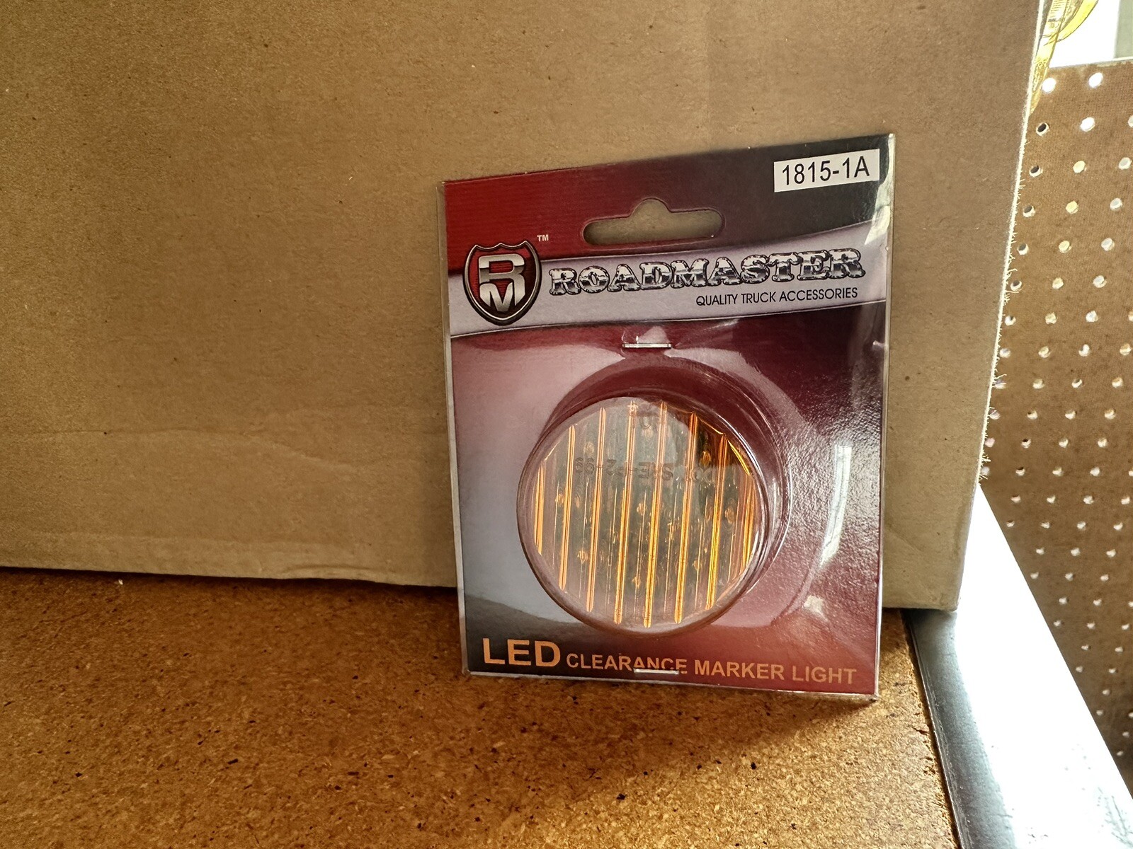 Roadmaster 1815-1A 2″ Amber 9 Led Marker Light. 2 Prong Connection