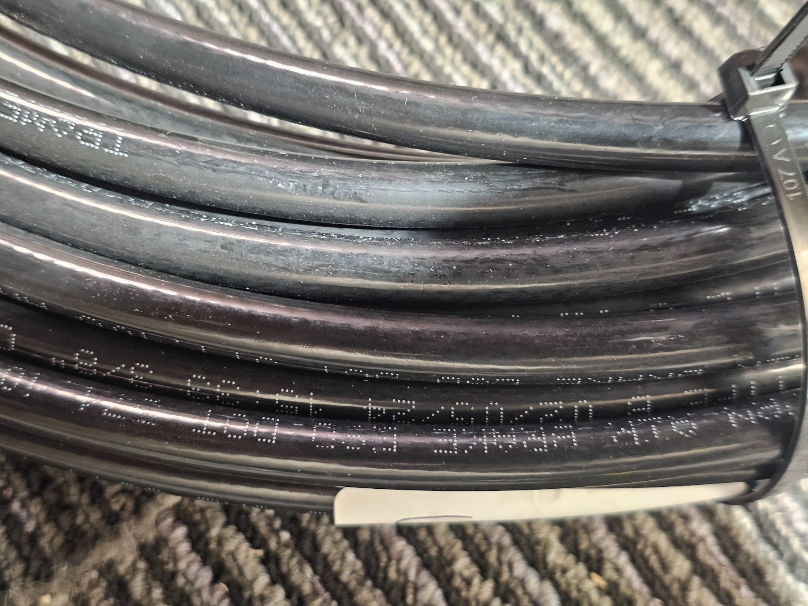 50FT Tramec Sloan Air Brake Hose 3/8″ Fixed 3/0″ OD Black