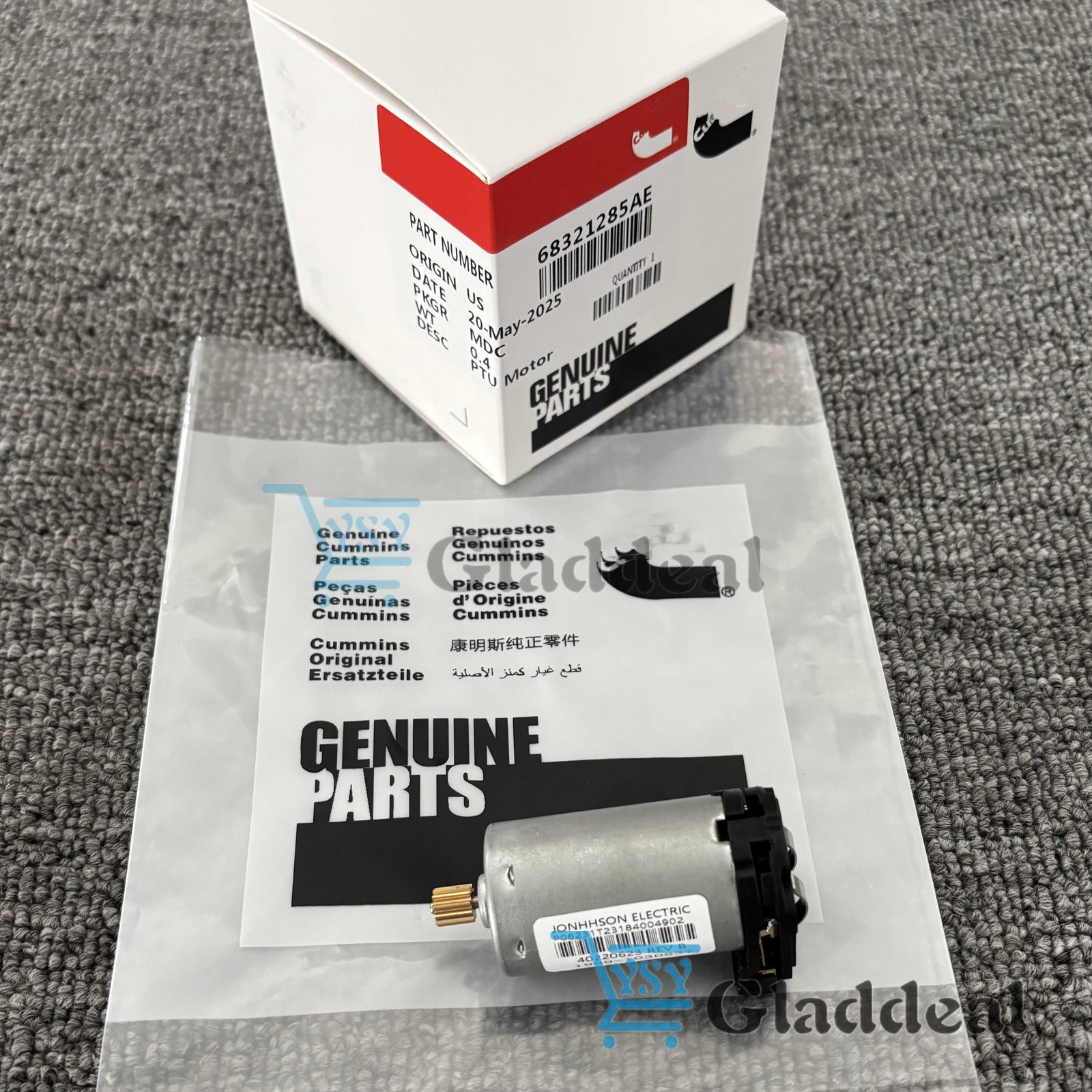 New Electric actuator Motor PTU Fit For 68321285AE Jeep Cherokee 200 14-18