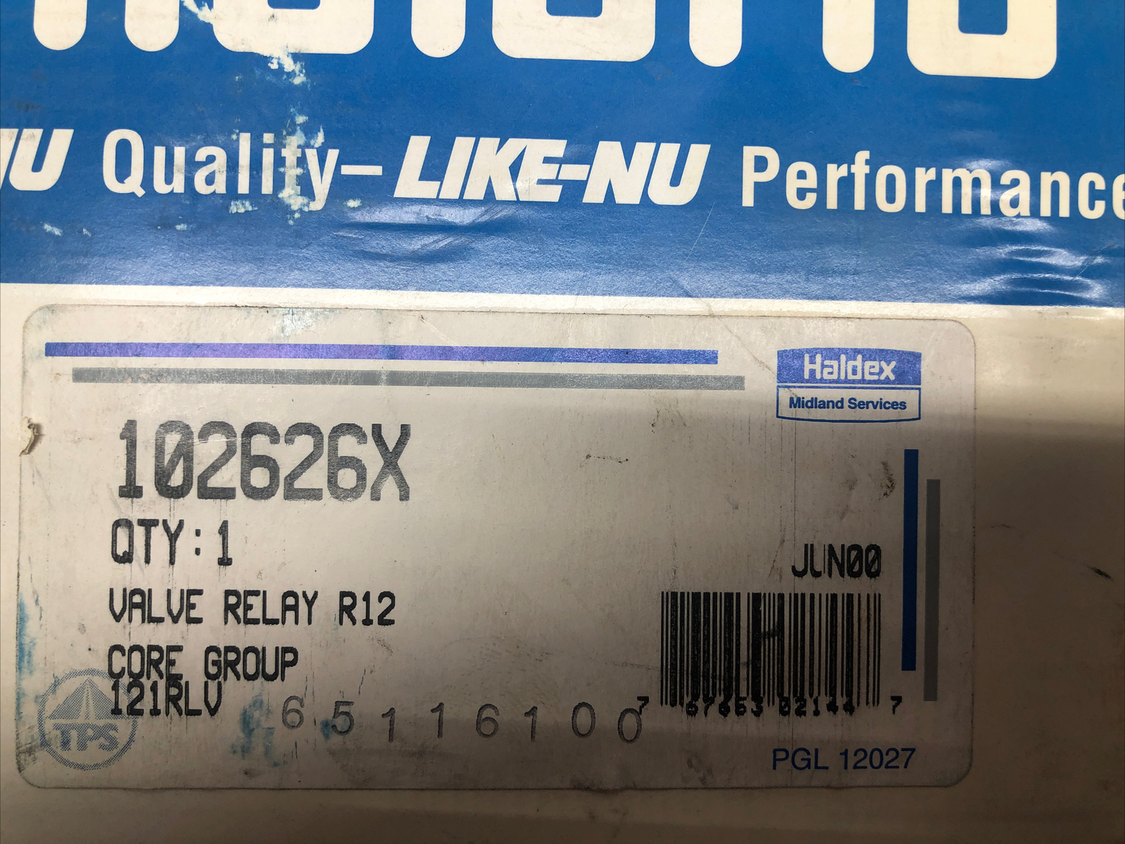 Reman NOS Midland Haldex 102626X R12 Relay Valve