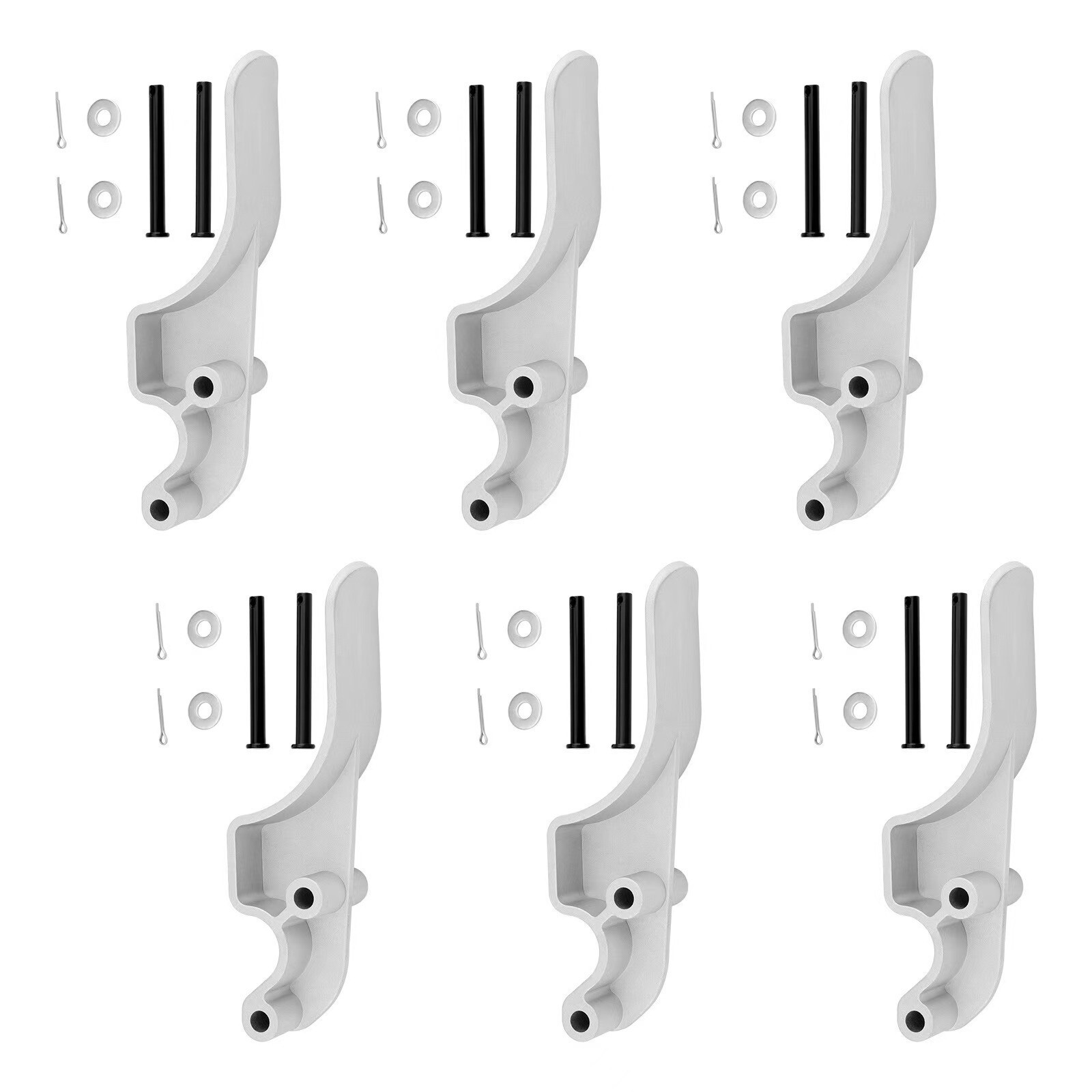 6pcs Easy-Off Cast Upright Tarp Stop Replace 1705775-1 1703604-1 Shurco 1705775