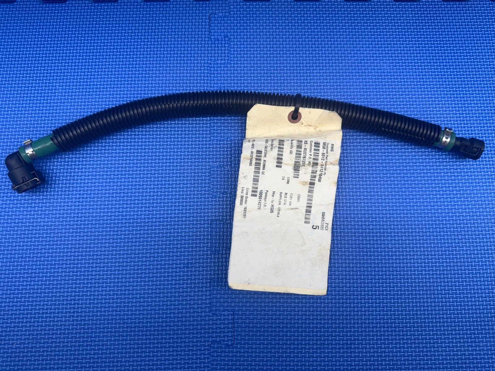 Paccar M50-6012-841210450 Replacement Norma Quick Connect Green Silicone Hose