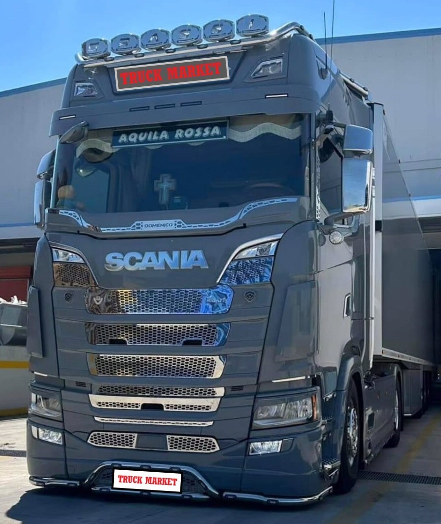 NG S500 – R450 Name Badge Chrome Stainless Steel 1 SET. For Scania