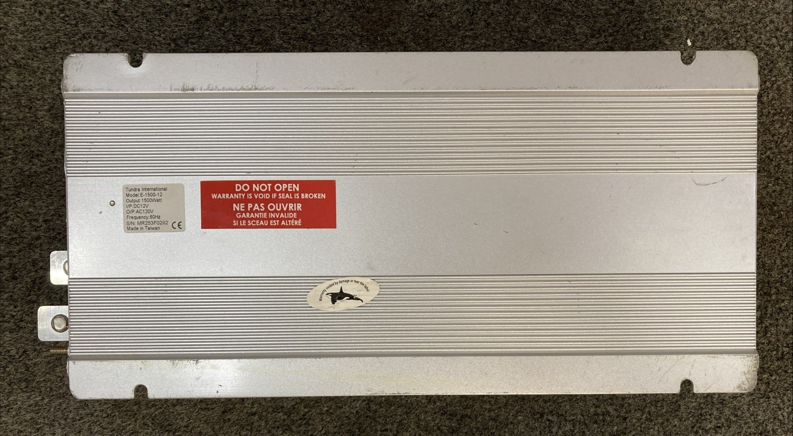 Tundra E-1500-12 power inverter Modified Sine Wave, Terminal Blocks, 1,500 W