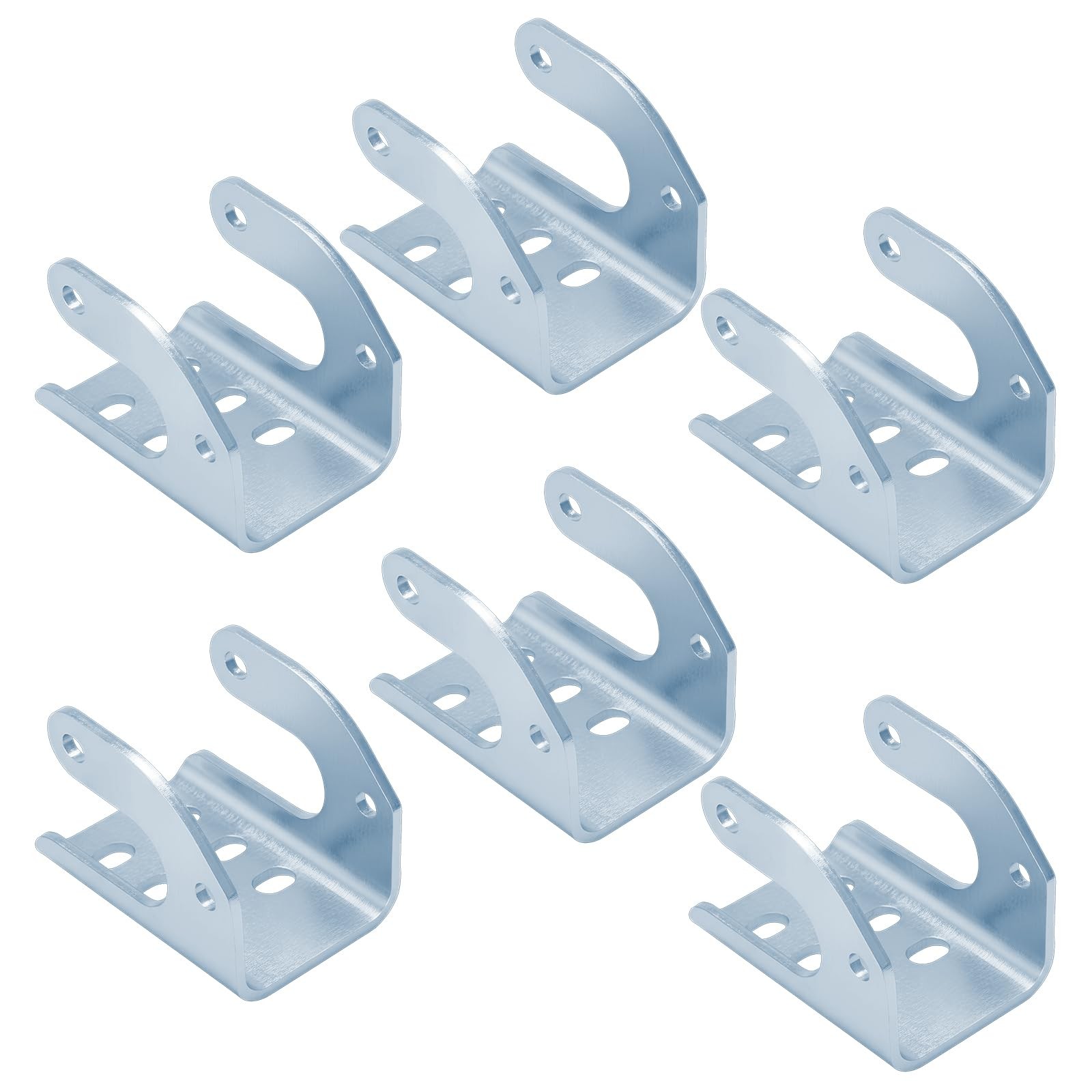 6 Pack Dump Trailer Tarp Stops Bracket for 1705775-1 1703604-1 Silver