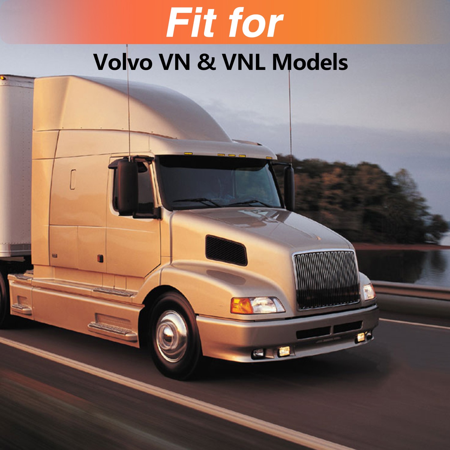 Set of 2 Deck Plate Hold Down Clamp for Volvo VN & VNL Models