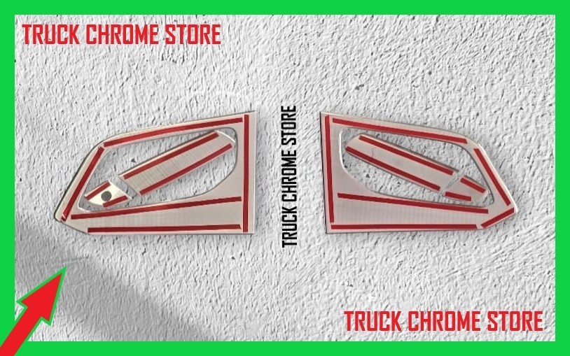 S-WAY DOOR HANDLE CHROME STAINLESS STEEL 1 SET. Fits iveco