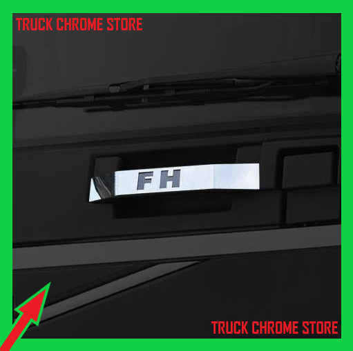Volvo FH4 2013-2020 TOP OF GRILL HOLDER CHROME Stainless Steel 2 Pcs.
