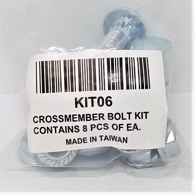 KIT06 Universal Crossmember Bolt Kit 3/8-16” X 1-1/4” Packaging May Vary