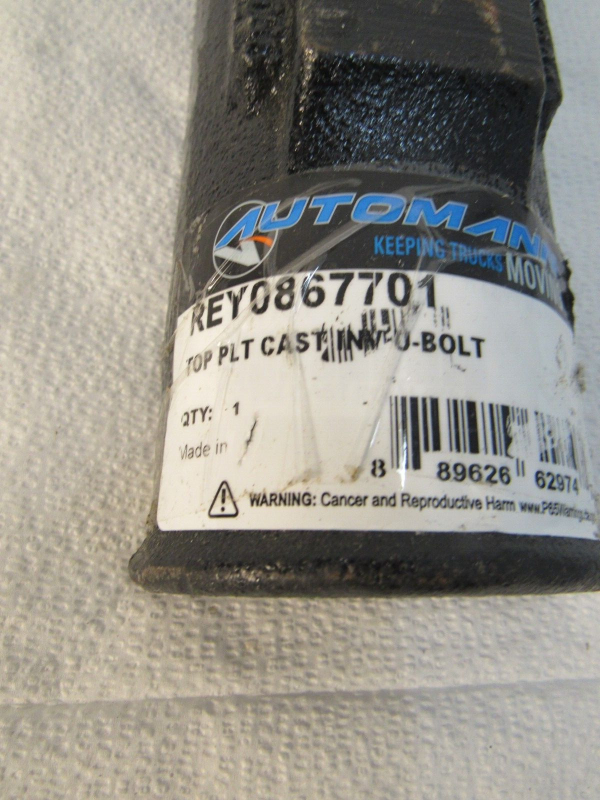 Automann REY0867701 Top Plate Cast Iron INV. U-Bolt