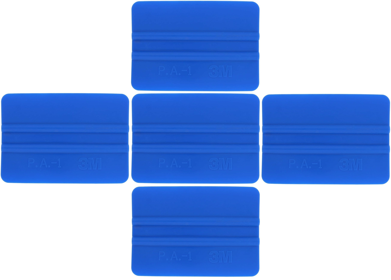 3M Five PA-1 71601 Blue Plastic Squeegees for Applying Reflective Tape Decals
