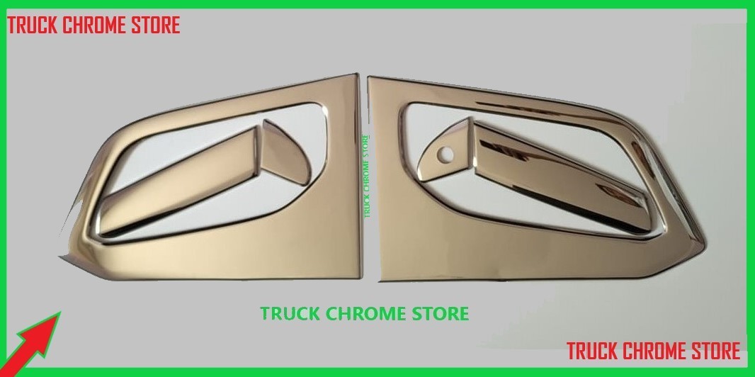 S-WAY DOOR HANDLE CHROME STAINLESS STEEL 1 SET. Fits iveco