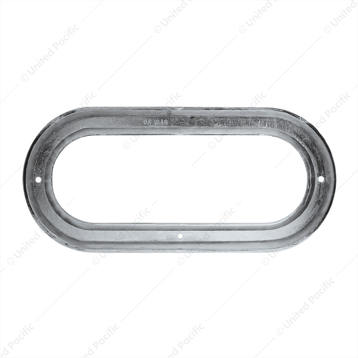 Chrome Oval Light Bezels – 6″ Plastic Semi Truck Trailer – United Pacific QTY 18
