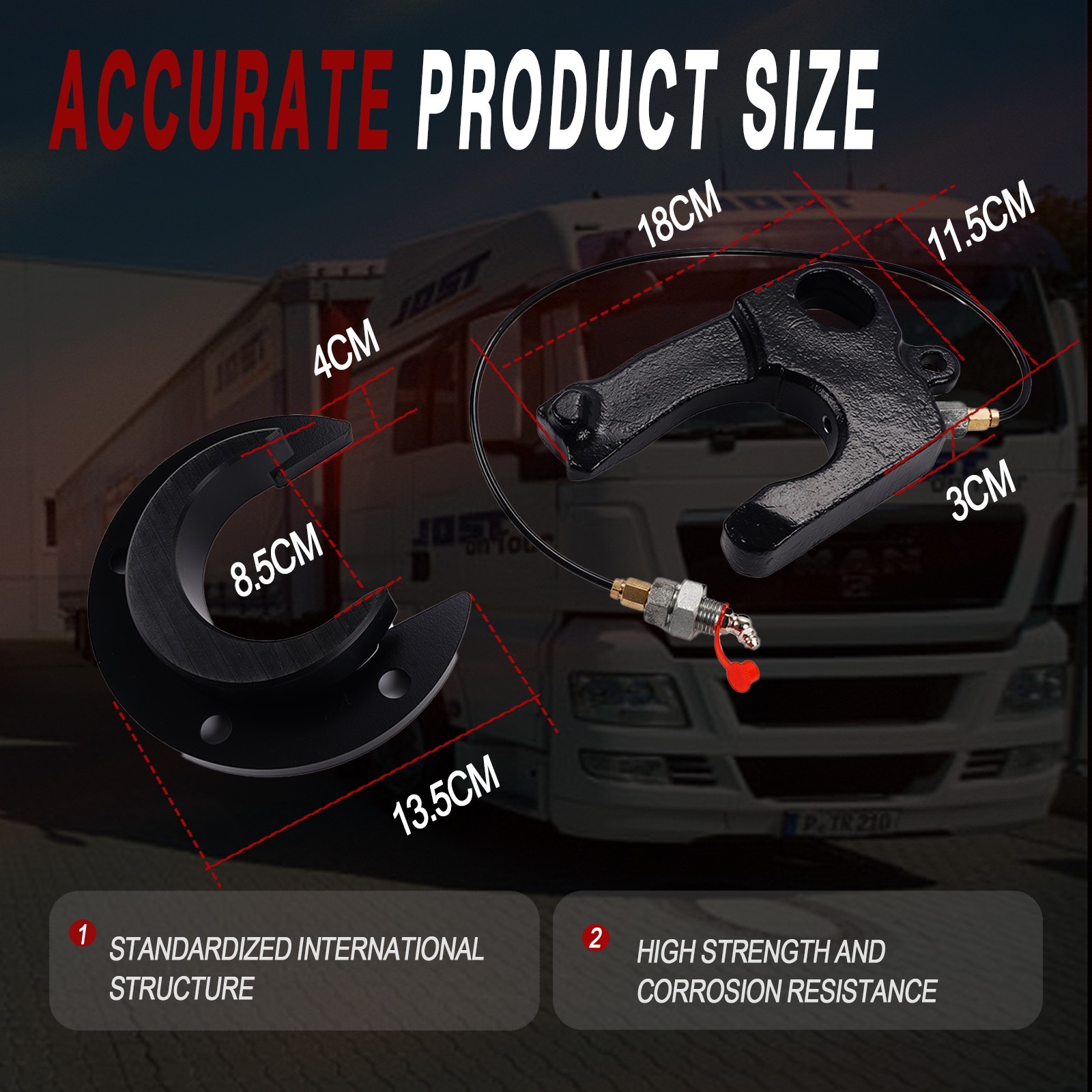 Left Hand Cushion and Lock Jaw Kit Minor Rebuild Kit Fit For Jost 5TH WHEEL