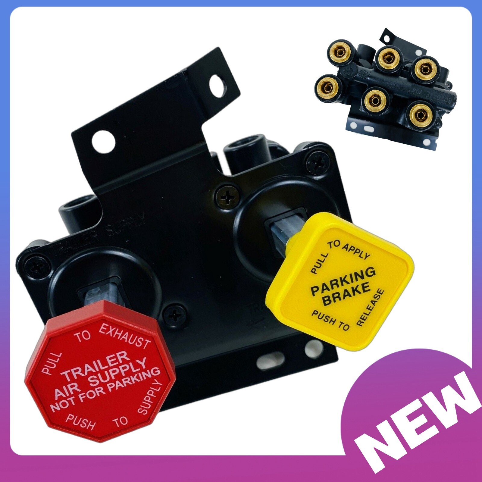 KN20619 MV3 Dash Air Brake Control Valve For Haldex Volvo 20560009 Keene Truck