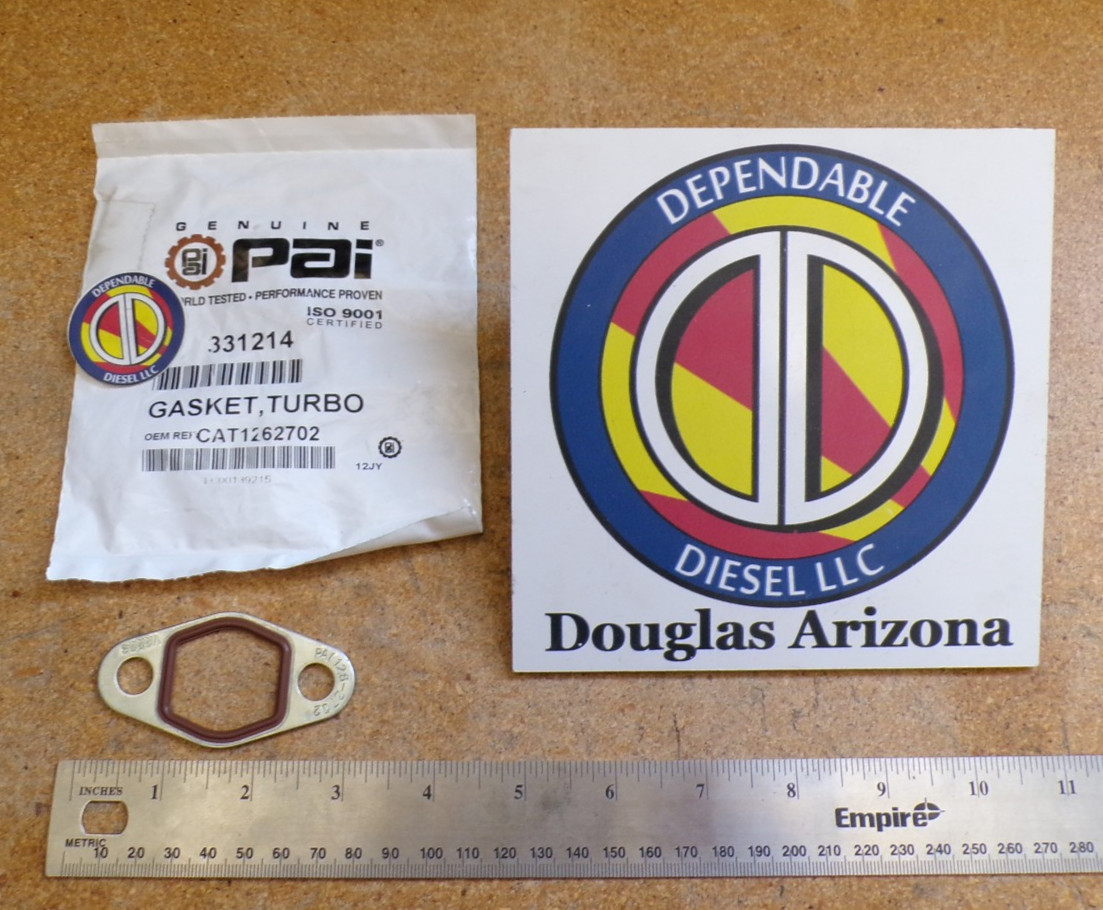 Turbo Oil Drain Gasket for Caterpillar C15 & C18. 331214 Ref.# 126-2702, 1262702