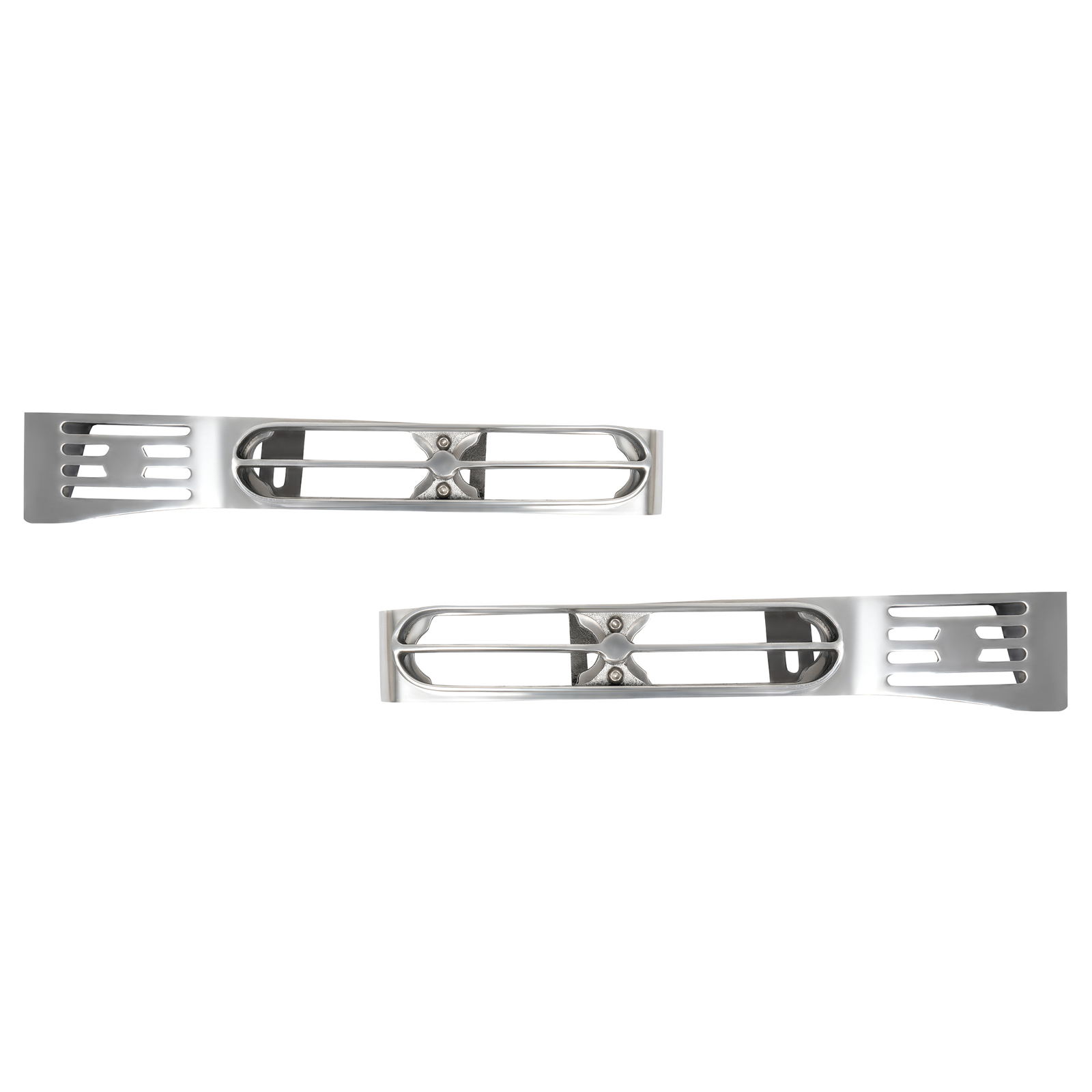 Fits Peterbilt 389 388 Double JJ Blinker Bar Silver Front Fender Light Bracket