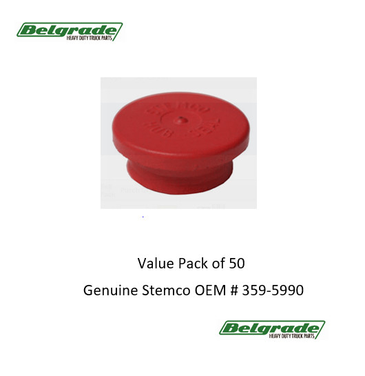 Stemco Genuine OEM Red Vent Plug # 359-5990 – Value Pack of 50