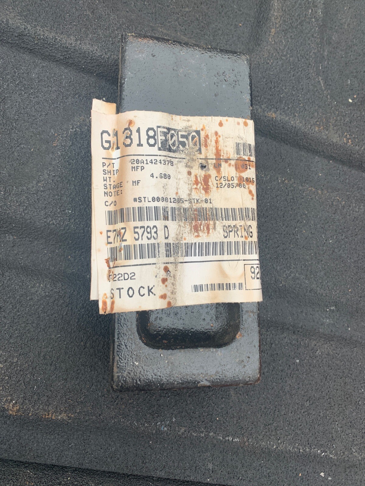 Sterling SPRING SEAT E7HZ-5793-D