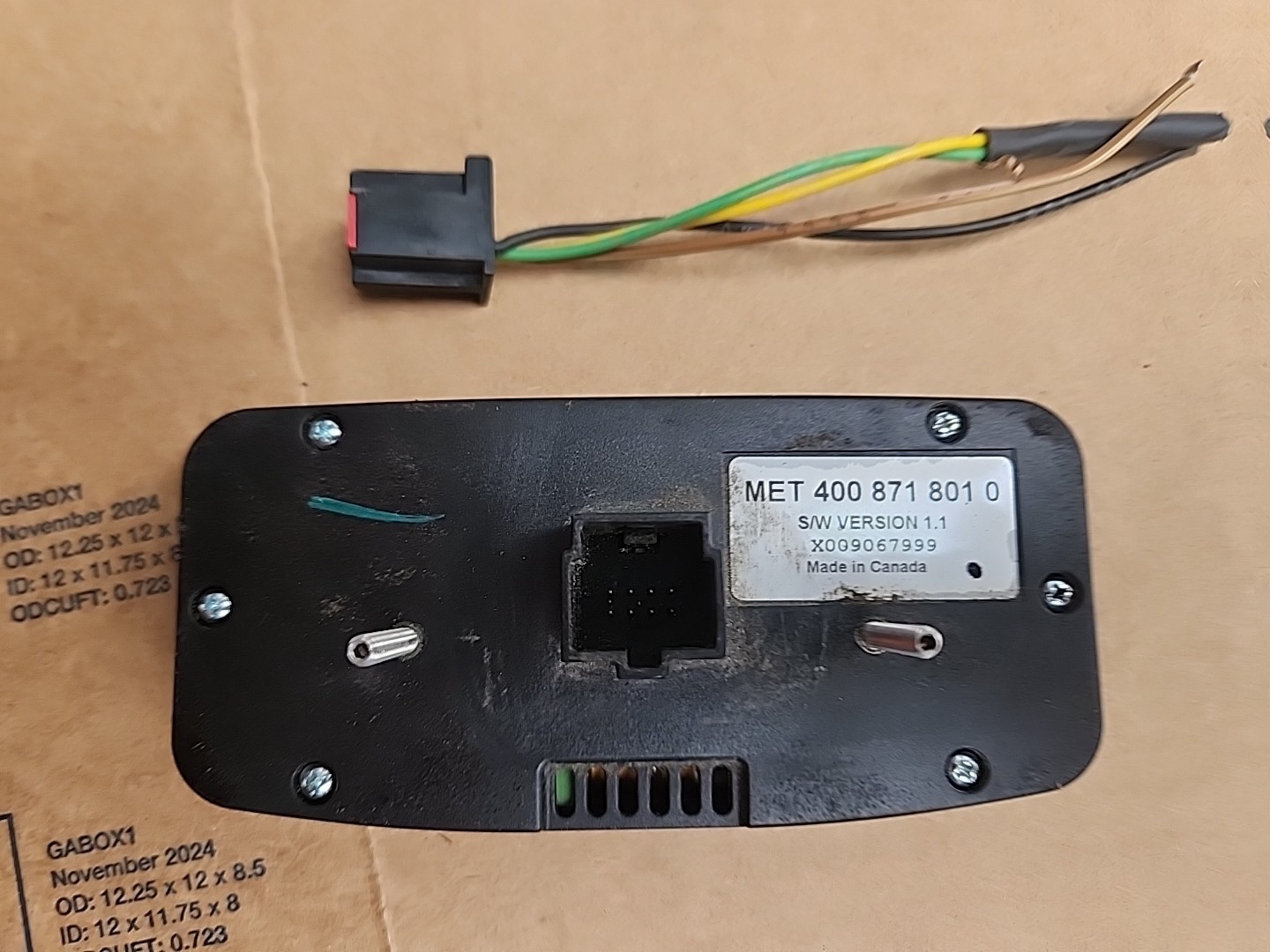 Meritor Wabco 400 871 801 0 VER 1.1 X009067999 COLLISION WARNING Display Module