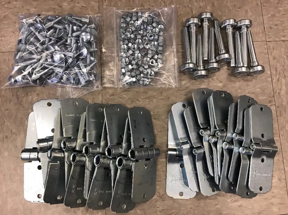 30 Pack Todco Door Repair Kit Overhead Truck – Hinges + 1″ Rollers & Hardware!