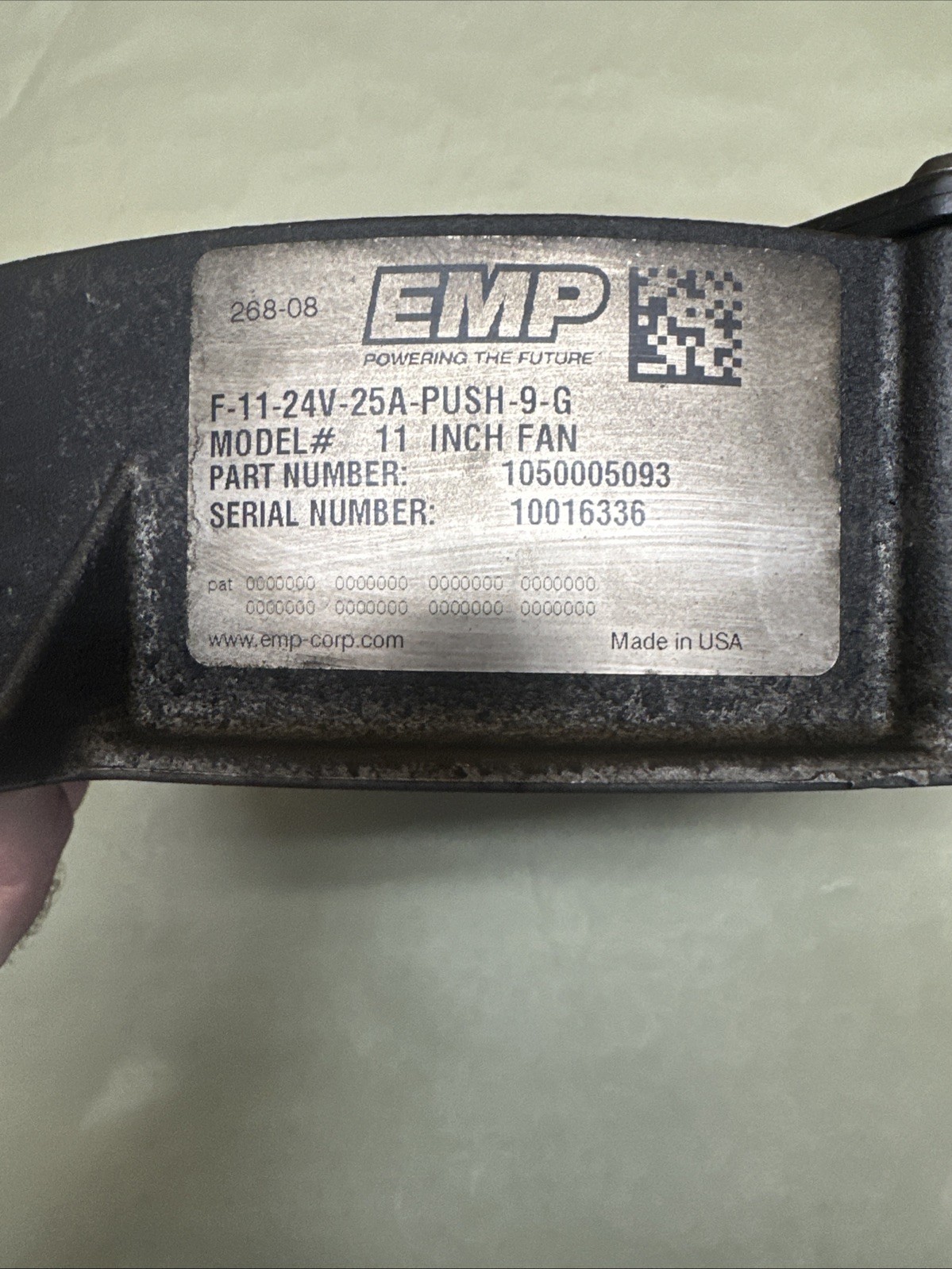 EMP 24V 25A FIL-11 11″ Hybrid Service Fan # 1050005093 New Flyer bus push This