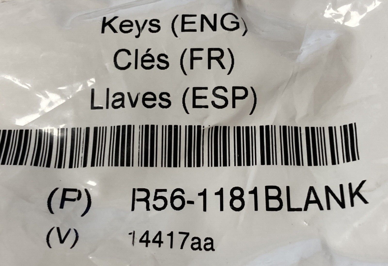 ~ NEW ORIGINAL KENWORTH LOGO LONG UNCUT JEWEL BLANK TRUCK KEY R56-1181BLANK
