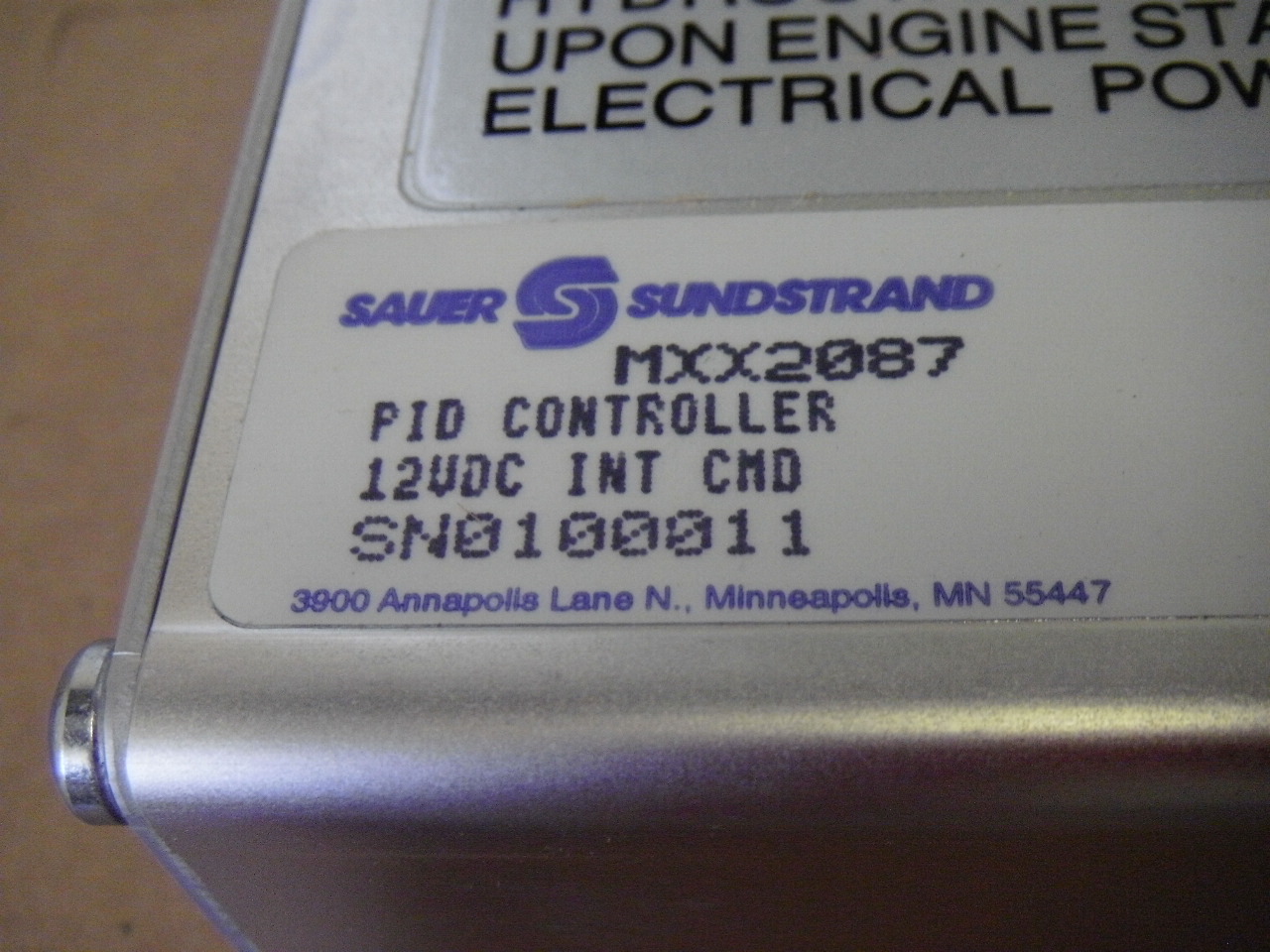 Sauer Sundstrand MXX2087 PID Shaft Speed Controller 4606550038