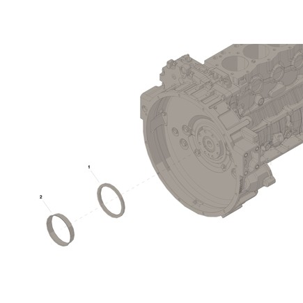 Cummins 5528553 Crankshaft Seal Kit, Rear, for 4.5L/6.7L ISB and QSB Series