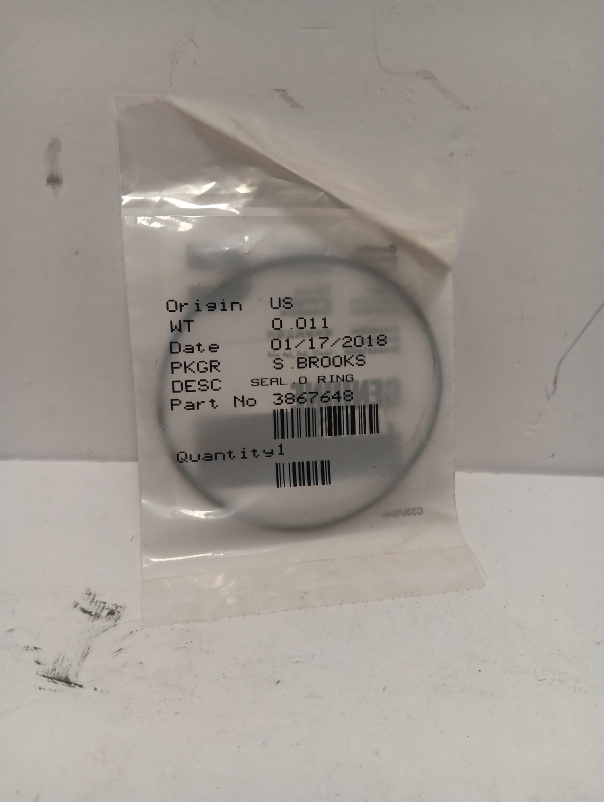 Genuine Cummins 3867648 Throttle Body Seal O-Ring
