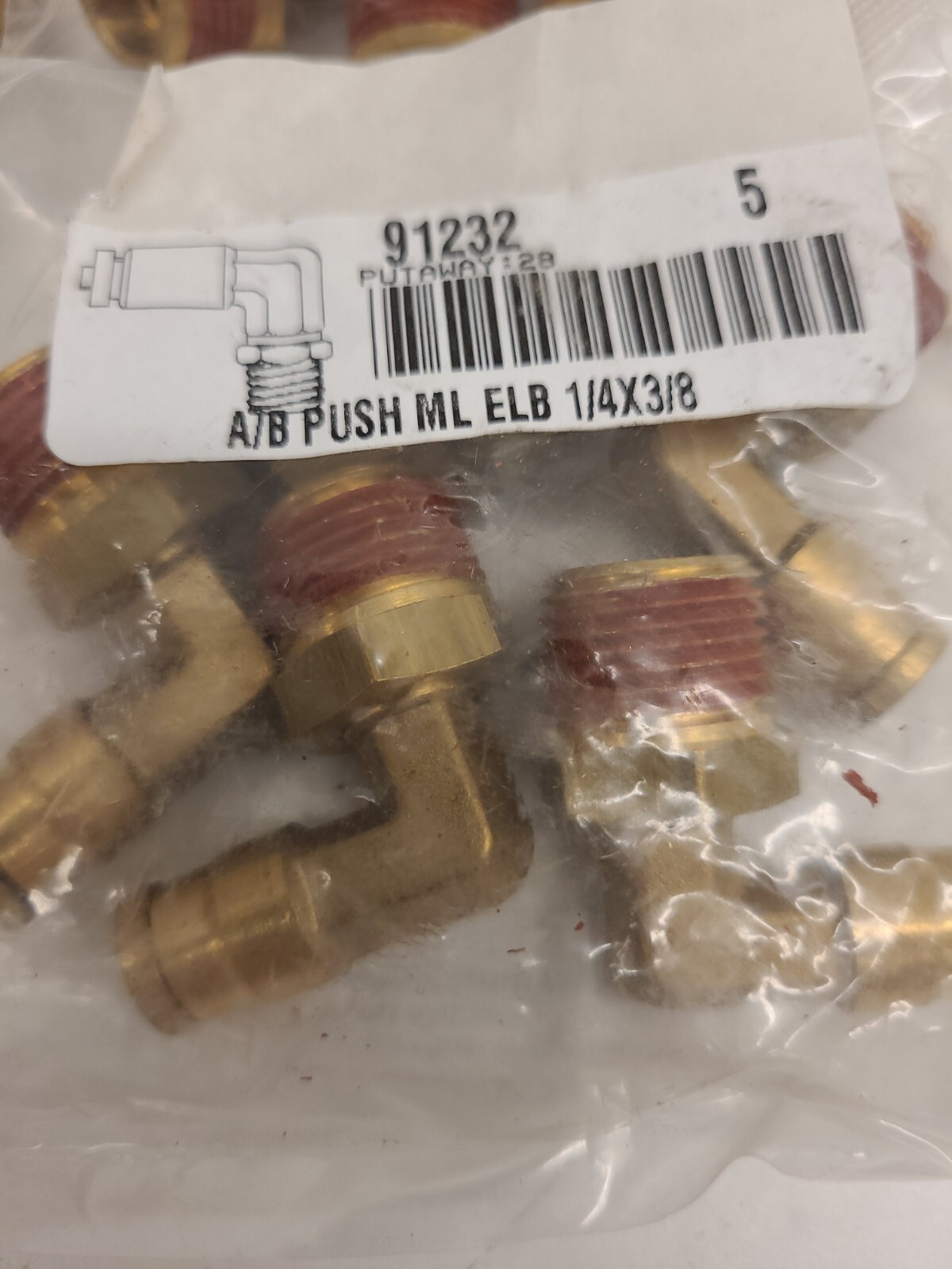 15 Imperial 91232 A/B ML Elbow 1/4 x 3/8