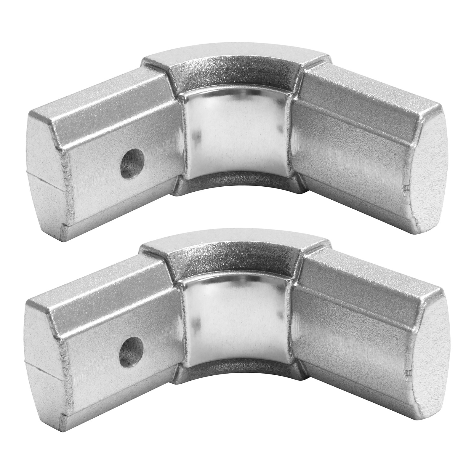 90 Degree Aluminium Dump Truck Tarp Arm Corner with Pre-Drilled Holes 2 Pack