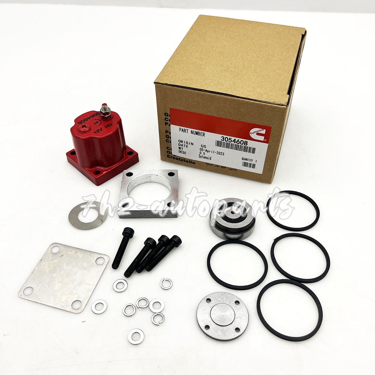 New Fuel Shutoff Valve Set Fits for Cummins N14 209940 3054608 Solenoid
