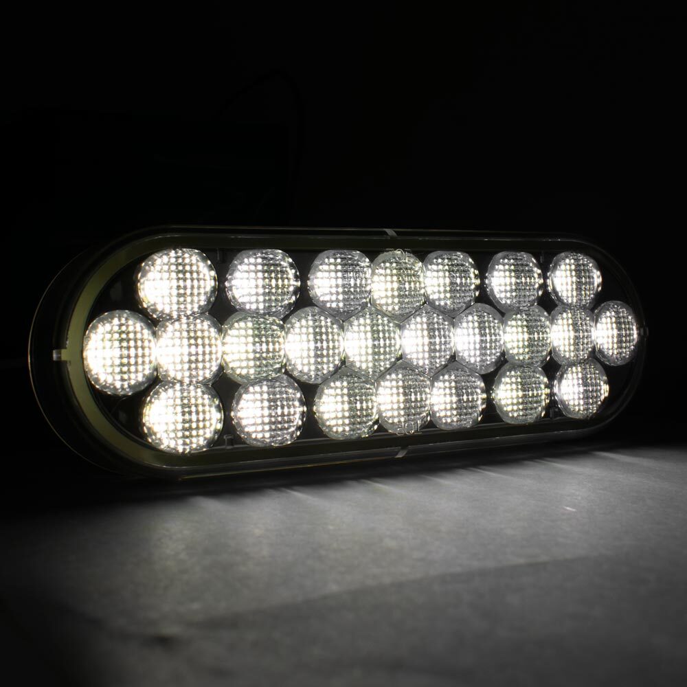 Pro LED 624C 6″ Oval White Backup/Reverse Light – Replaces Truck Lite 6060C