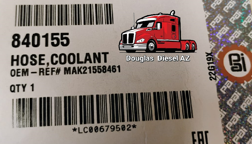 MOLDED COOLANT HOSE for Mack / Volvo PAI# 840155 Ref# 21558461 22891492 21000617