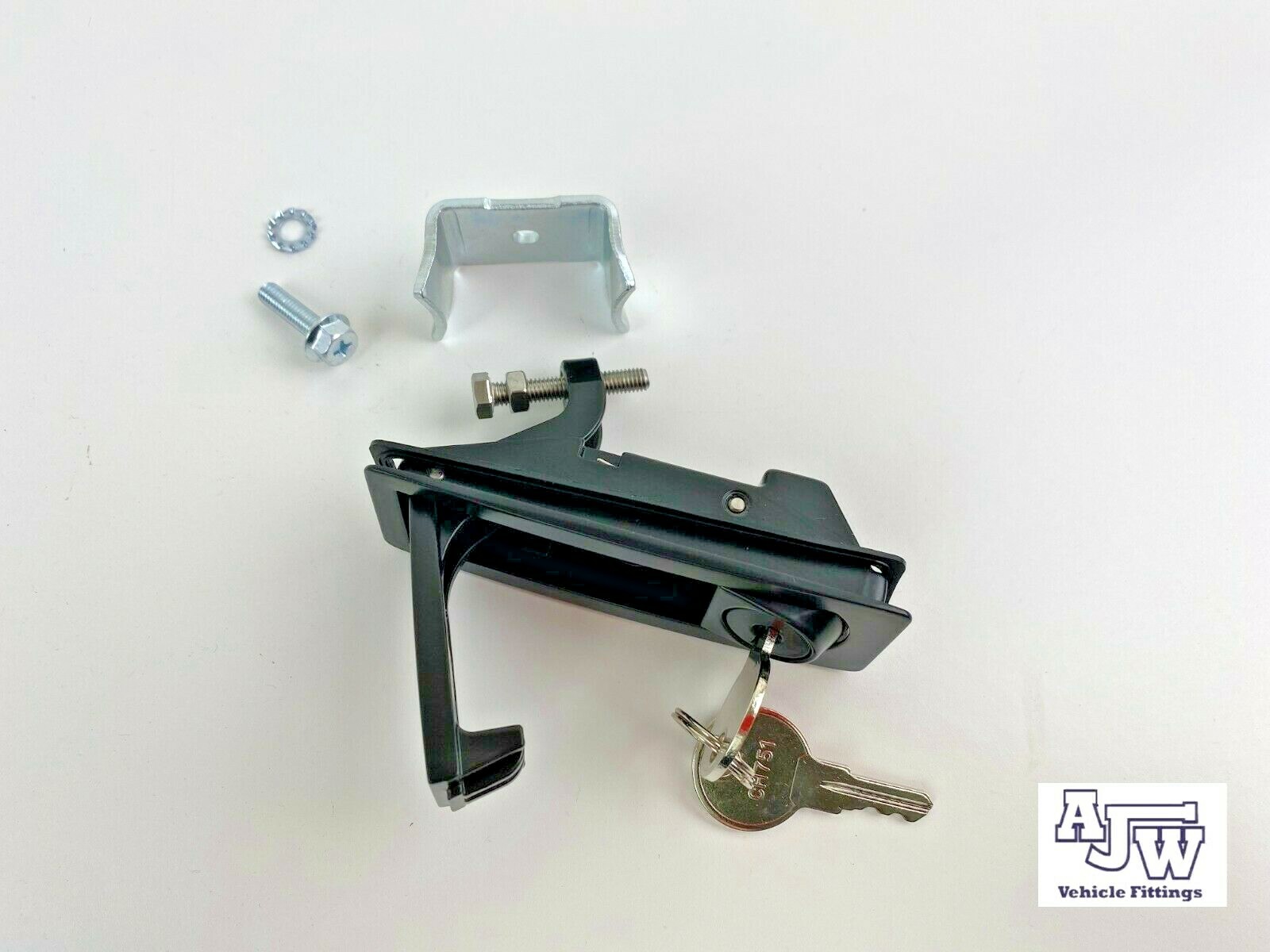 Compression Latch Raised Lock Trigger, Black, Locking (4 Pack) 1-25mm Grip Range