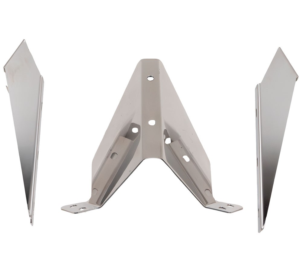 13″Stainless Steel Drop Visor Compatible w/Peterbilt 335, 359, 377, 378, 379