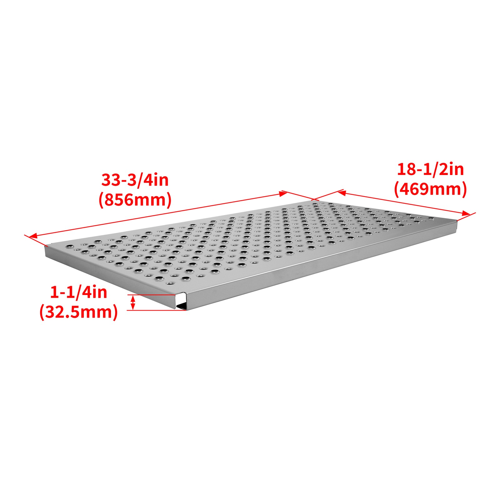 Universal 19″x34″ Semi-Truck Deck Plate For Freightliner Peterbilt Kenworth
