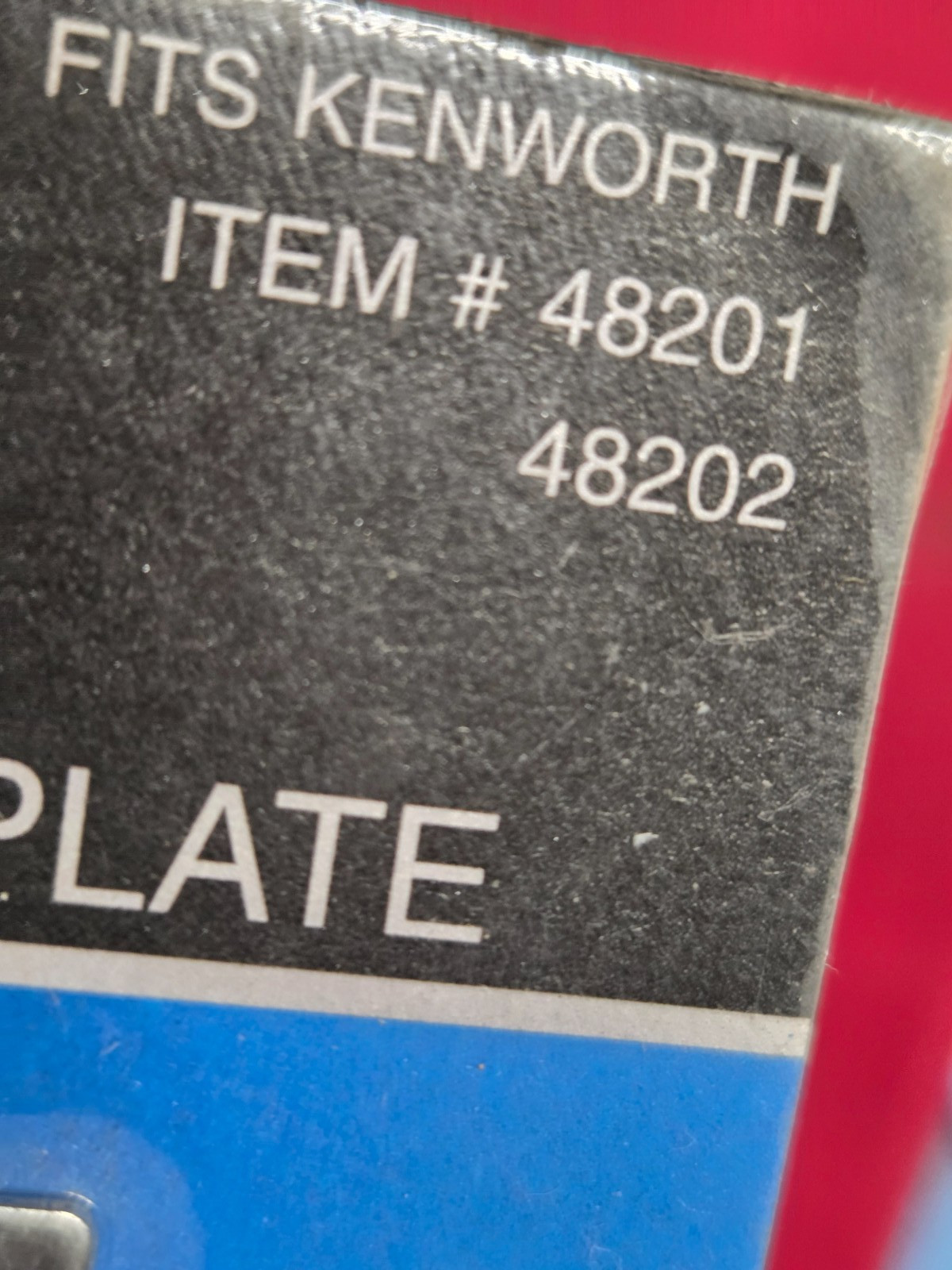 UNITED PACIFIC CHROME a/c control plate TRIM # 48201 for kw w900 2001 & earlier