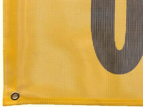 18″ x 84 Oversize Load Sign w/ 6 Grommets – Heavy Duty Vinyl Mesh – Made in USA