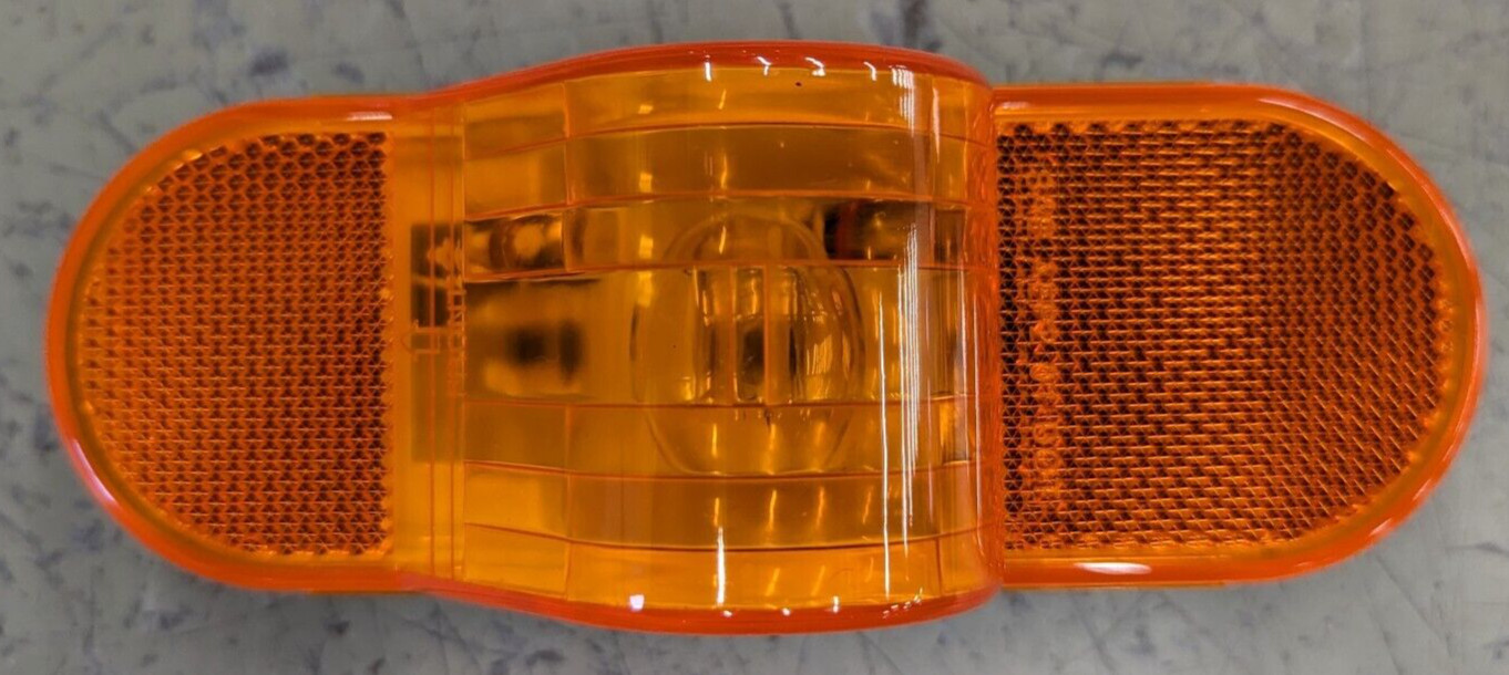 52193 Grote Economy Amber Oval Side Turn Marker Lamp Light Reflective