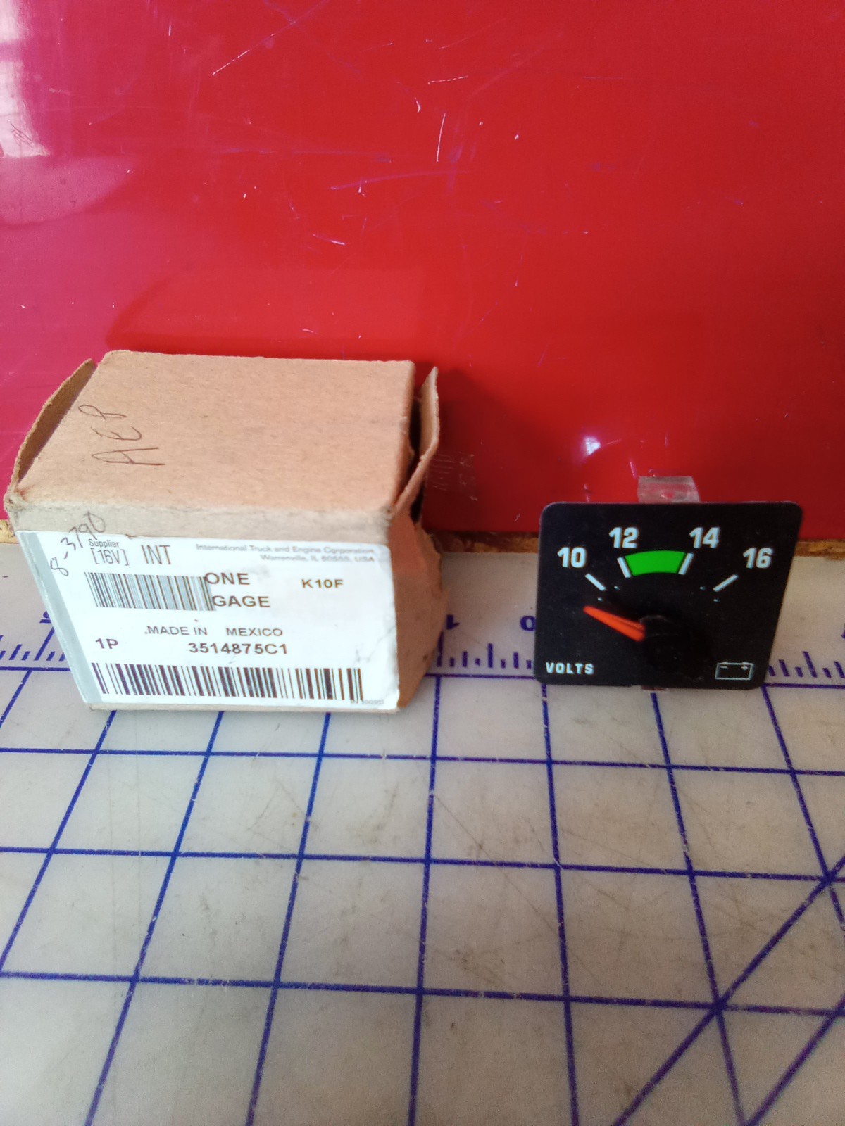 International Navistar 3514875C1 Volt Meter Gauge, New Old Stock, Free Shipping