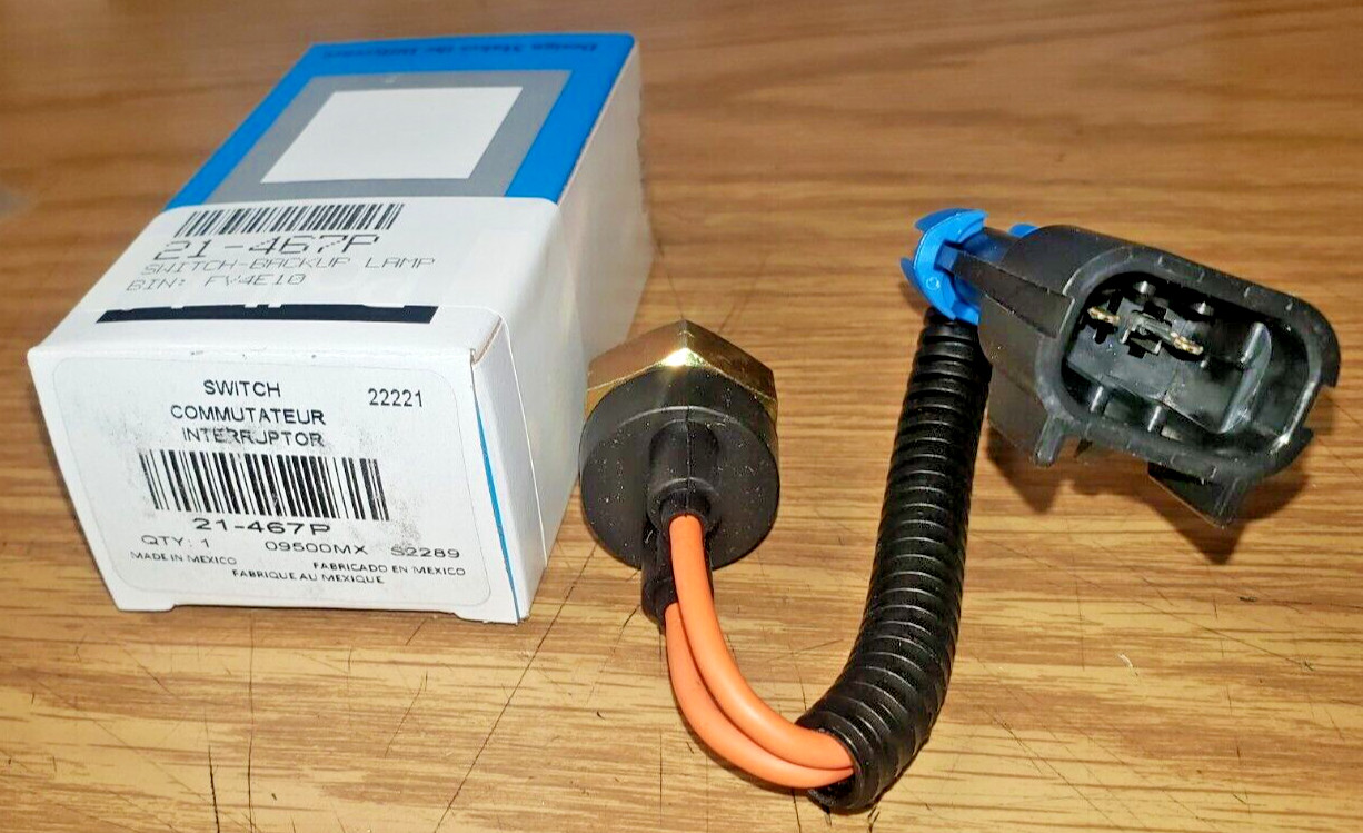 ~ NEW PACCAR OEM PRECISION BALL BACK UP LAMP REVERSE SWITCH ~ p/n = 21-467P