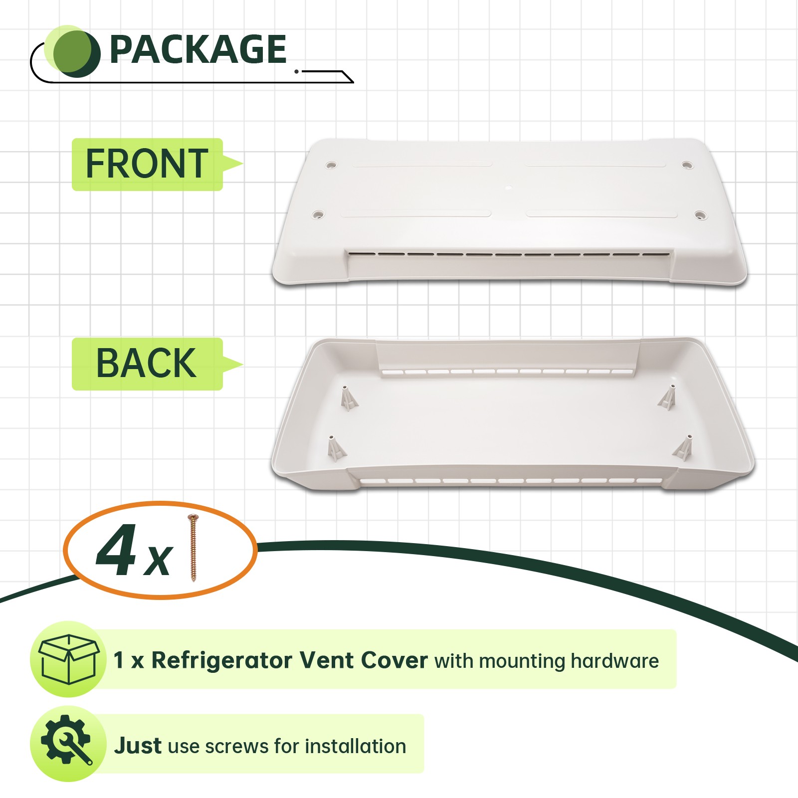 For Truck RV Camper Refrigerator Vent Lid #65528 For Dometic Refrigerator Vent